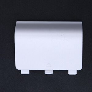 Replacement Plastic Battery Back Cover Lid Door Shell for Xbox One Controller (White)