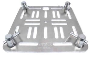 prox xt-bp12ah 12" aluminum 8mm slotted holes truss top plate for f34 f32 f31 conical square truss with twist locks and connectors