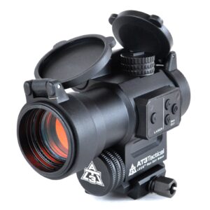 AT3 4X Magnified Red Dot with Laser Sight Kit - 2 MOA Red Dot with Laser Sight and 4X Magnifier