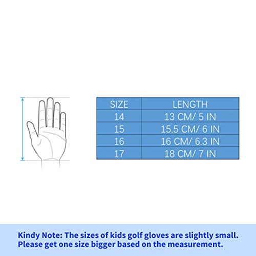 PGM Kids Youth Junior Toddler Boys Girls Golf Gloves Microfiber Synthetic Gloves for Left Hand Right Hand Golf Gloves Extra Value 1 Pair White Pink Age 2-10 (Pink, Medium (#15))