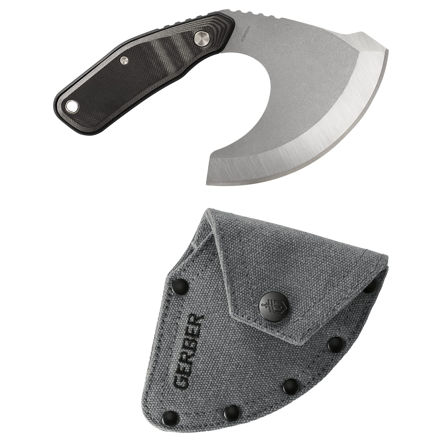 Gerber Gear Downwind Ulu - Ulu Knife with Sheath for Hunting Gear - Olive