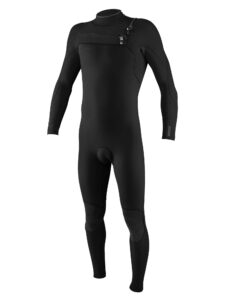 o'neill hyperfreak 3/2+ mm chest zip full wetsuit black/black 2xl (6'0"-6'2", 210-230 lbs)