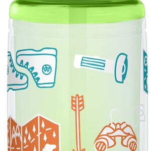 CamelBak eddy+ Kids Insulated BPA-Free Bottle, 14oz Adventure Map