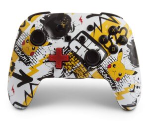 powera enhanced wireless controller for nintendo switch - pokemon graffiti - nintendo switch