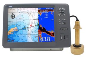 onwa kp-1299c: 12.1-inch gps chart plotter with fish finder (w/bronze transducer)