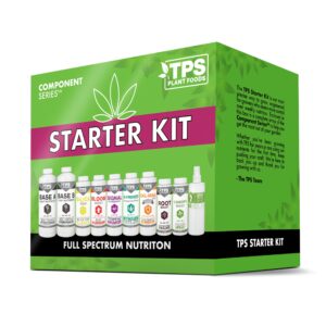 tps nutrients complete plant nutrient starter kit, fertilizer for veg through bloom - plus guide and foliar spray bottle