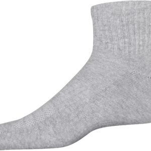 Under Armour Adult Training Cotton Quarter Socks, Multipairs , True Gray Heather Assorted 2 (3-Pairs) , Medium