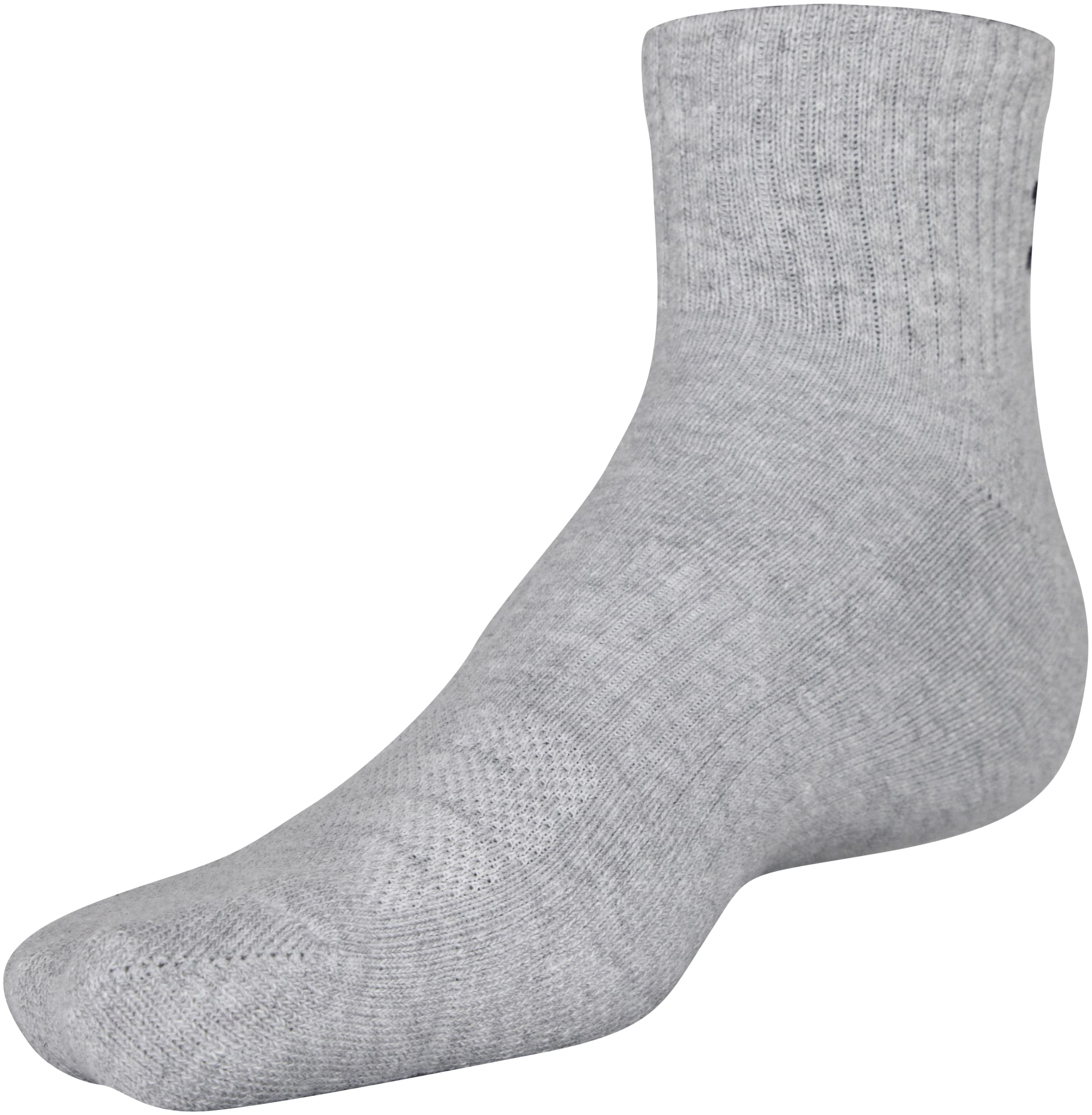 Under Armour Adult Training Cotton Quarter Socks, Multipairs , True Gray Heather Assorted 2 (3-Pairs) , Medium