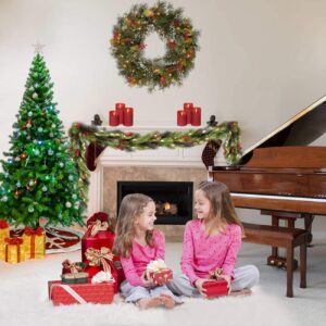 Sunnyglade 6 FT Premium Artificial Christmas Tree 1000 Tips Full Tree Easy to Assemble with Christmas Tree Stand (6ft)