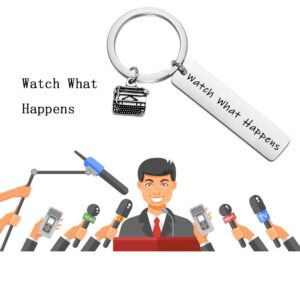 AKTAP Inspired Gift Watch What Happens Musical Theatre Keychain Journalist Jewelry Katherine Plumber Gift