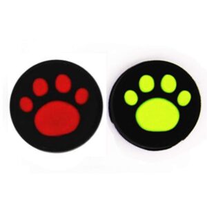 Silicone Thumb Grip Cap Cover Thumbstick Joystick for Sony PS3 PS4 PS2 Xbox One Xbox 360 Xbox One X S PS4 Pro Slim Cat Print (Red+Green)