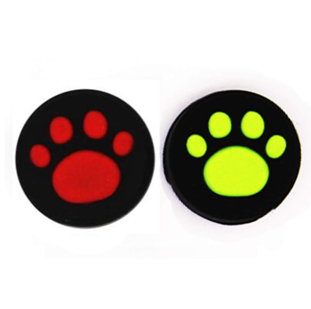 Silicone Thumb Grip Cap Cover Thumbstick Joystick for Sony PS3 PS4 PS2 Xbox One Xbox 360 Xbox One X S PS4 Pro Slim Cat Print (Red+Green)