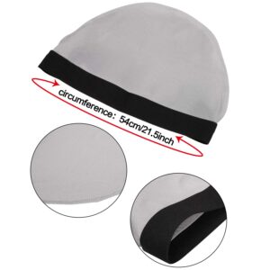 SATINIOR Men's 9 Pieces Silky Wave Caps Elastic Band Wave Caps Silky Wave Hats