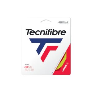 tecnifibre hdmx adult unisex tennis rope, yellow, 1.30/12 m