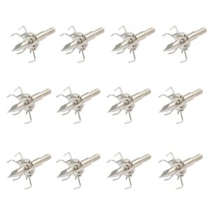 broadheads 100 grain archery hunting small game sharp judo hammer crossbow compound bow arrow screw tips