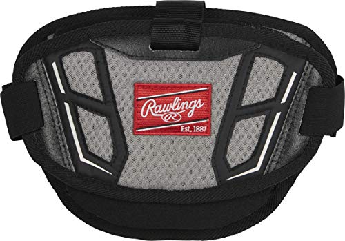 Rawlings NOCSAE Arc Reactor Core Baseball Catcher's Protective Heart Guard Attachment Piece, Black, Model:CPAPN-B