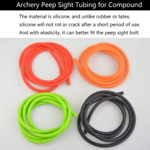 AMEYXGS 9.8ft Archery Peep Sight Tubing for Compound Bow Silicone Tube Pull Line Peep Sigh Replacement Tube Compound Bow Accessories