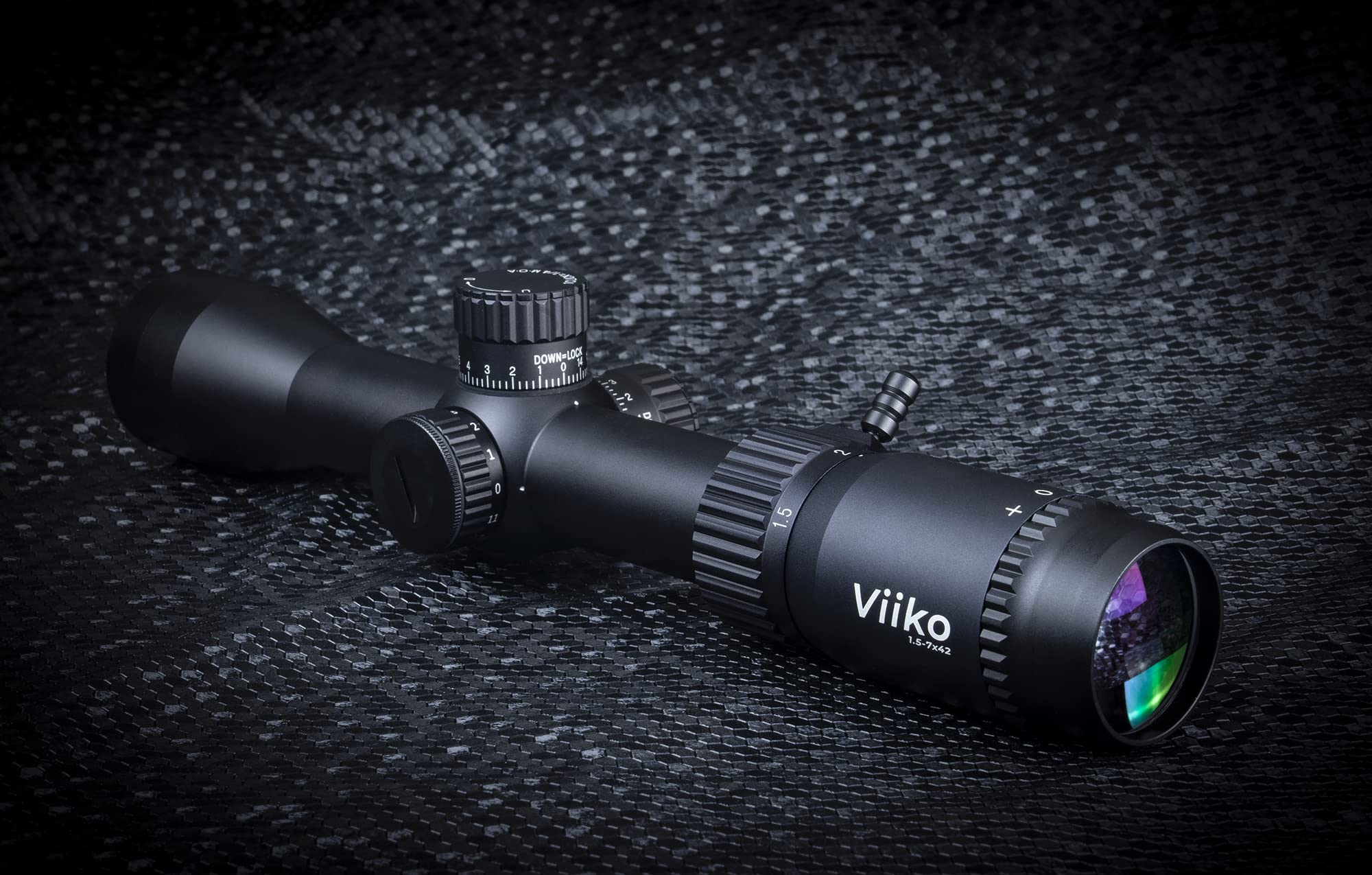 Viiko Long Eye Relief Scope 1.5-7x42 Half Mildot Illuminated Reticle 7.8’ Eye Relief Fits Mosin 1891/30 M39 M44 Huge Eye Box Switch Viewer