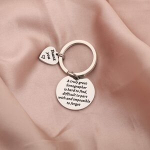 BAUNA Sonographer Gifts Sonographer Keychain Ultrasound Tech Gifts