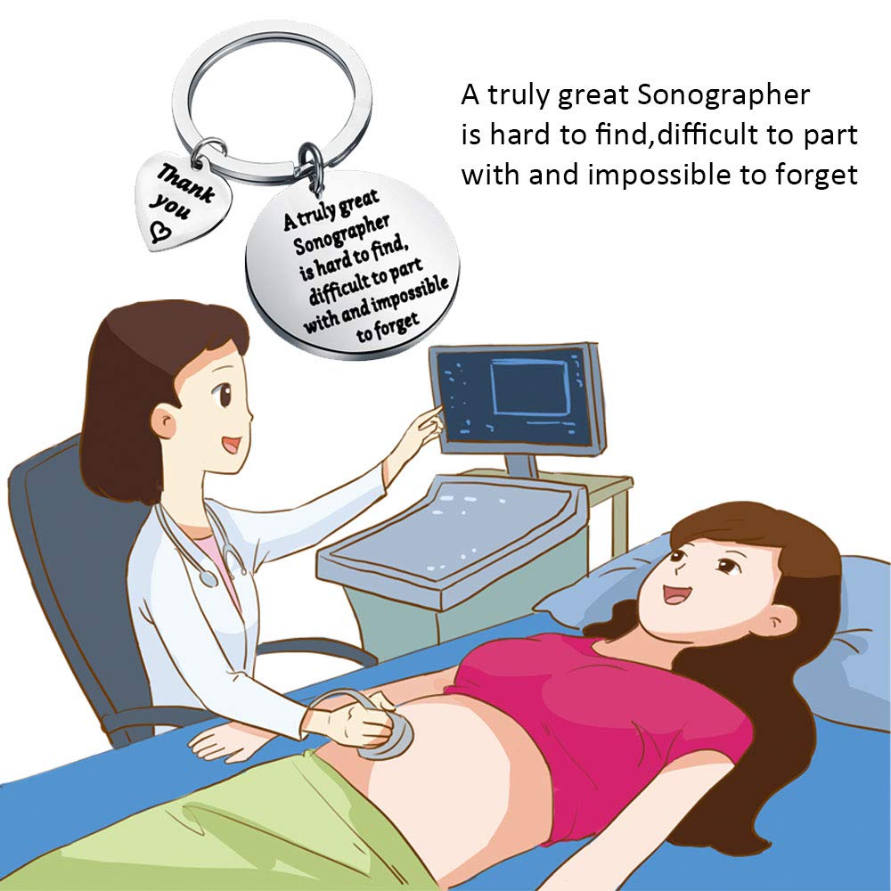 BAUNA Sonographer Gifts Sonographer Keychain Ultrasound Tech Gifts