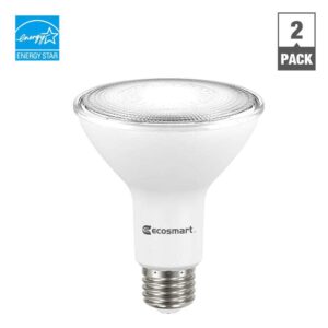 EcoSmart 75-Watt Equivalent PAR30 Dimmable Energy Star Flood LED Light Bulb Bright White (2-Pack)