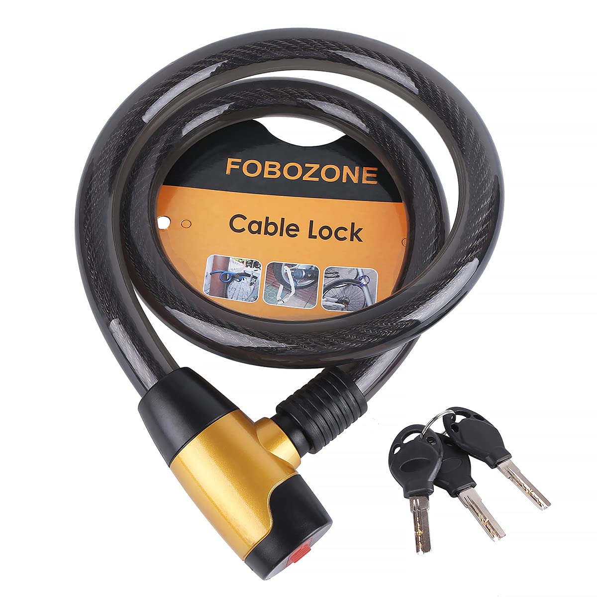 Cable Lock，Bike Lock，Motorcycle Lock,Lock Warehouse, Gate, Very Strong.