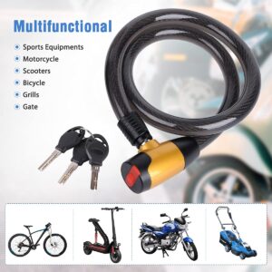 Cable Lock，Bike Lock，Motorcycle Lock,Lock Warehouse, Gate, Very Strong.