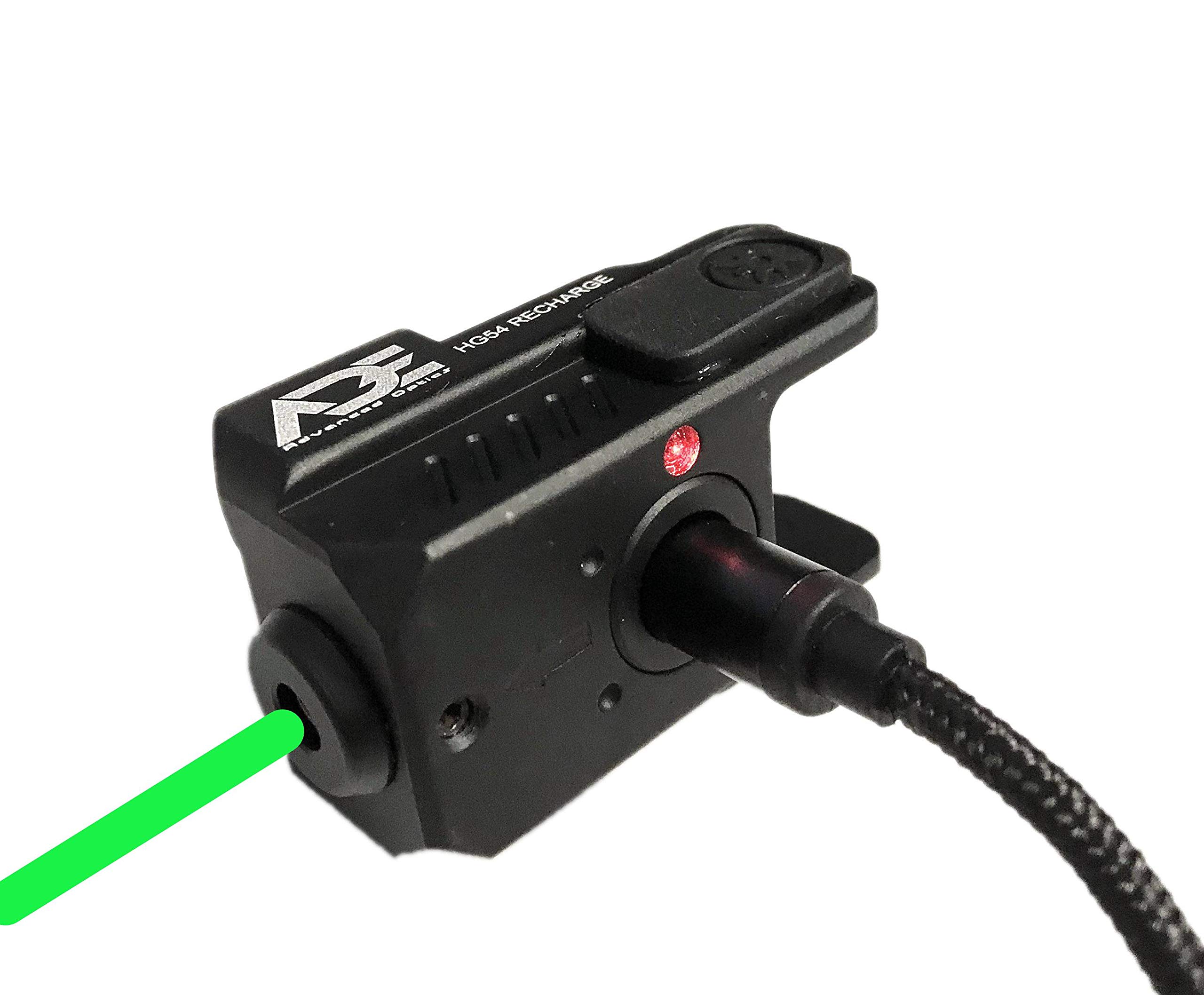 Ade Advanced Optics HG54G-2 Rechargeable CLASS IIIa Green Laser with Magnetic USB Charger