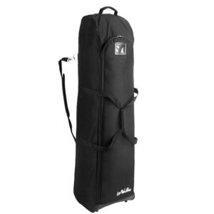 longchao golf travel bag- hard golf travel case portable golf club travel cover hard support 600d pvc cloth golf carry bag (black)