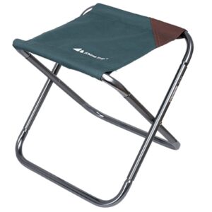 triwonder mini folding camping stool, lightweight & portable camp chair foldable outdoor chairs for travel picnic camping hiking backpacking, compact traveling foot stool (dark green)