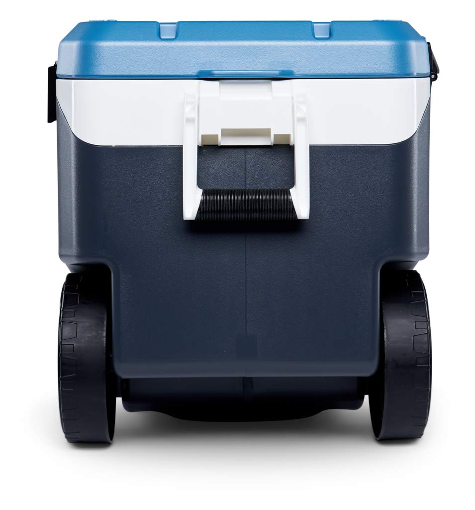 IGLOO Outdoor Maxcold Latitude 90 Cool Box, Gris foncé/Bleu, 85 Liter