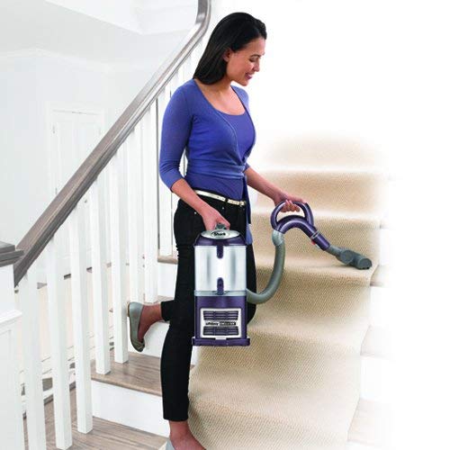 Shark Navigator Deluxe Upright Corded Bagless Vacuum for Carpet and Hard Floor with Lift-Away Hand Vacuum and Anti-Allergy Seal (NV361PR), Purple (Renewed)