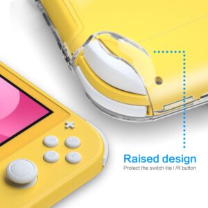 Clear Case for Nintendo Switch Lite with Kickstand, Hard Case for Nintendo Switch lite with Stand