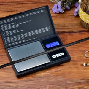 Luoyer Archery Arrow Scale Digital Pocket Scale Portable High-Precision Accurate Electronic 500g by 0.01g/7692grain by 0.15grain with LCD Display Mini Scale for Weighing Arrow Tips Arrowhead