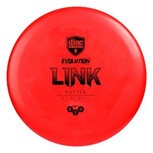 discmania evolution exo soft link disc golf putter - stable disc golf putter and approach disc (colors may vary) 173-176 grams