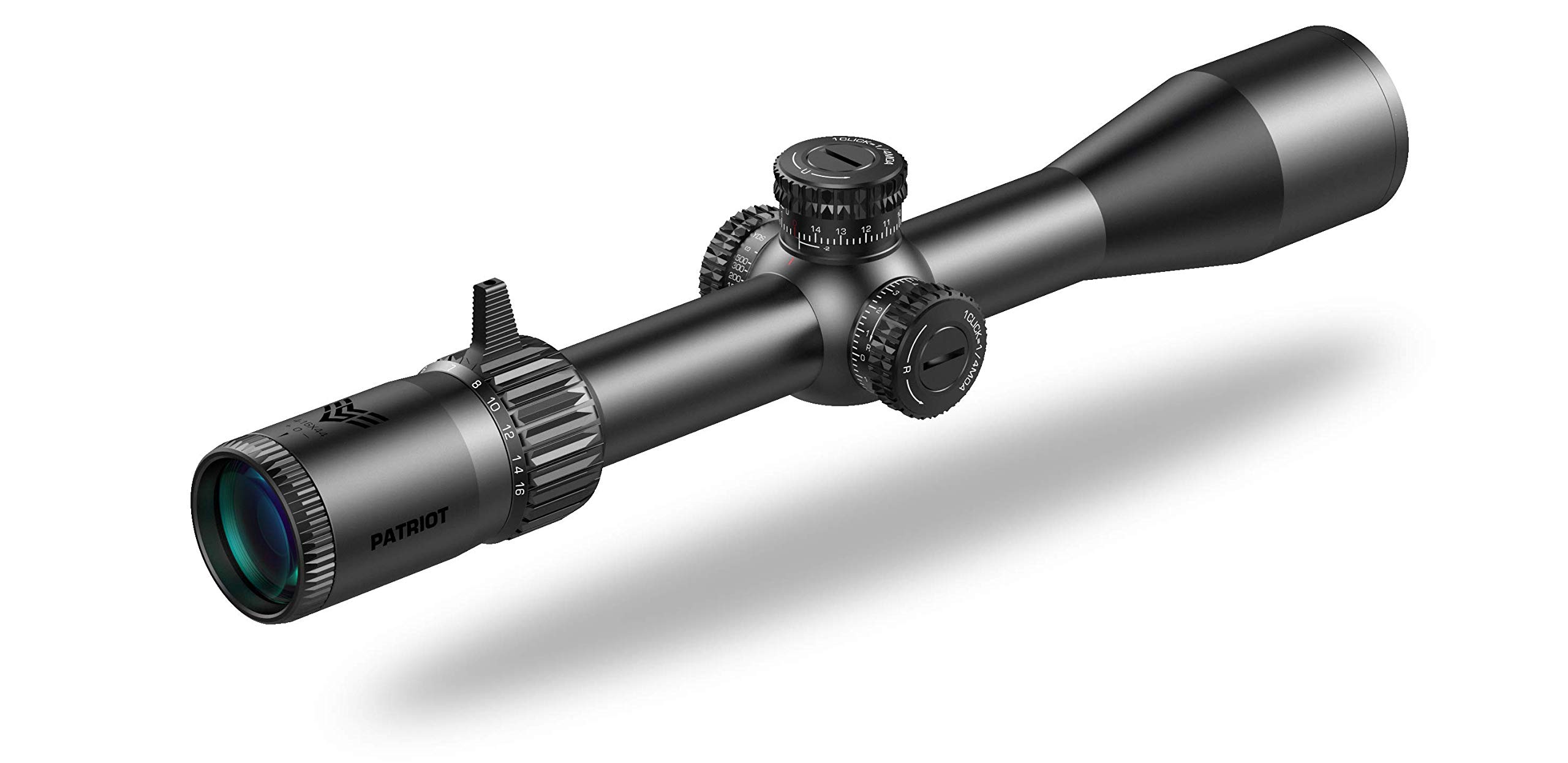 Swampfox Patriot FFP Precision Riflescope, 4-16x44 MOA Non Illuminated 30mm