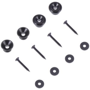 Canomo 254 Pieces Electric Guitar Screw Kit (9 Types) with Springs for Electric Guitar Bridge, Pickup, Pickguard, Tuner, Switch, Neck Plate, Guitar Strap Buttons and A Elbow tweezers, Black