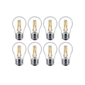 philips led clear glass dimmable a15 light bulb: 450-lumen, 5000-kelvin, 5 watt, e26 base, daylight, 8-pack, white