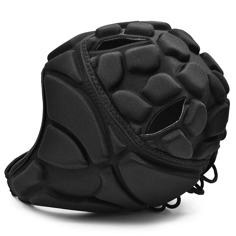 Lixada Rugby Headguard, Football Goalkeeper Helmet Adjustable Soccer Padded Headguard Rugby Helmet Hat for Rugby Football Soccer