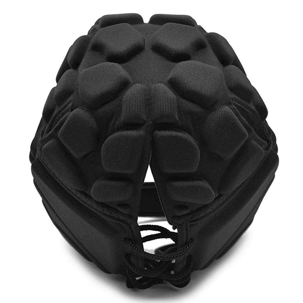 Lixada Rugby Headguard, Football Goalkeeper Helmet Adjustable Soccer Padded Headguard Rugby Helmet Hat for Rugby Football Soccer