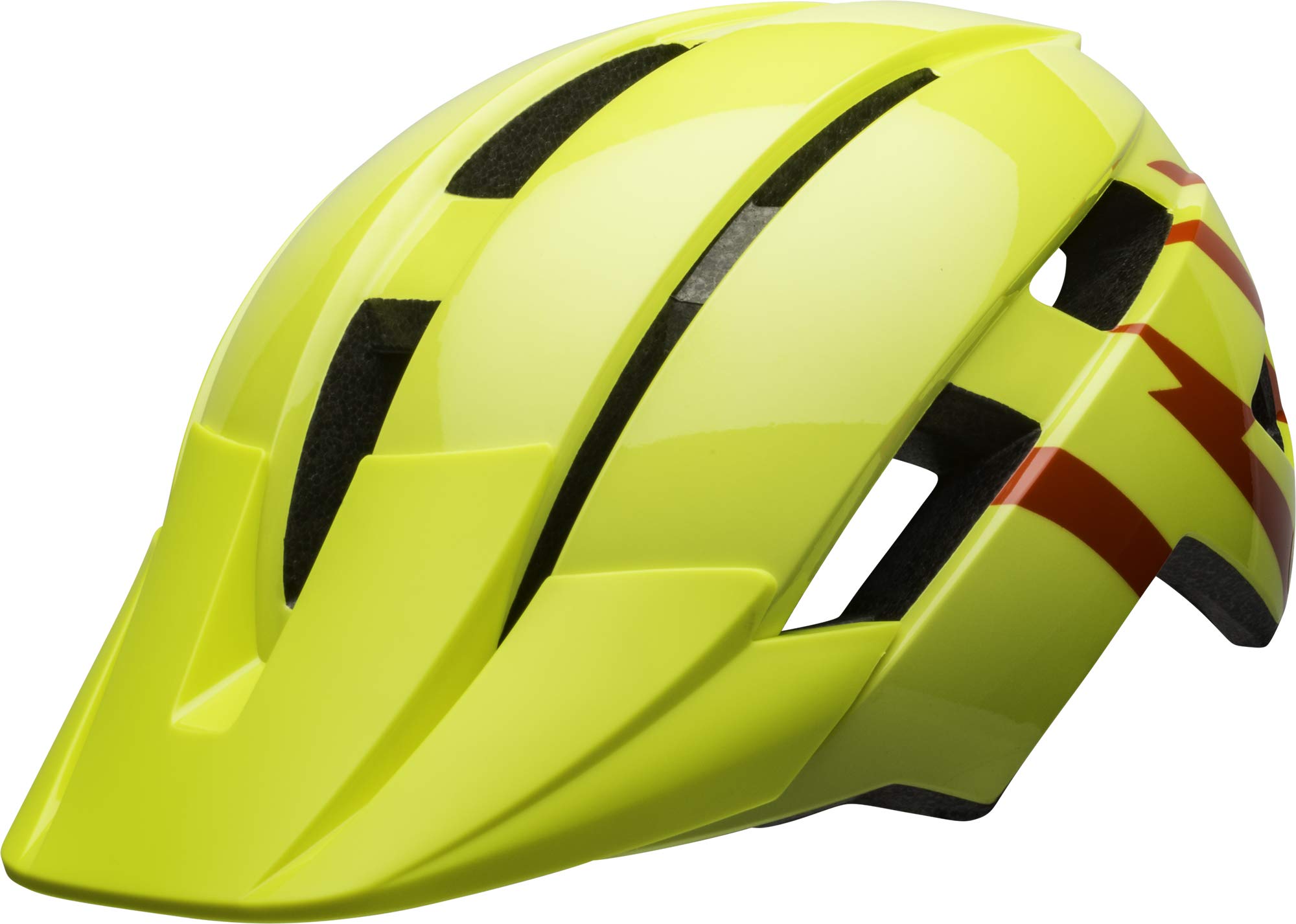 BELL Sidetrack II Youth Bike Helmet - Strike Gloss Hi-Viz/Red (2023), Universal Youth (50-57 cm)