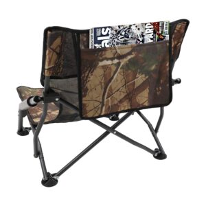 HITORHIKE Low Sling Beach Camping Concert Folding Chair with Armrests and Breathable Nylon Mesh Back Compact and Sturdy Chair(Camo,Normal)