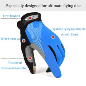 Ultimate Flying disc Gloves Ultimate Grip and Disc Gloves Breathable Non-Slip Sport Cycling Golf Glove, Improve Throws & Catches 1 Pair