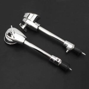 2Pcs Drum Spurs Legs Anti-skid Bass Drum Feet for Precussion Instrument Replacement