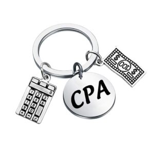 Gzrlyf CPA Keychain CPA Gifts Certified Public Accountant Gifts Coworker Employee Appreciation Gifts (Keychain)