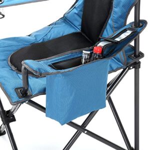 ARROWHEAD OUTDOOR Portable Folding Camping Quad Chair w/ 4-Can Cooler, Cup-Holder, Heavy-Duty Carrying Bag, Padded Armrests, Supports up to 330lbs