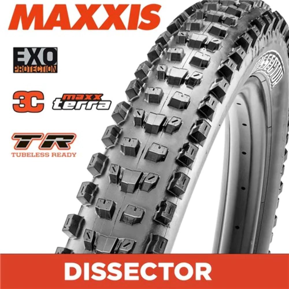 Maxxis Dissector 29 x 2.4 inches, 1302914155 WT 60 TPI Folding 3C MaxxTerra EXO/TR