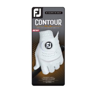 FootJoy Women's Contour FLX Golf Glove, Pearl, Medium, Worn on Left Hand