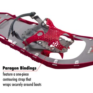 MSR Lightning Ascent Women's Backcountry & Mountaineering Snowshoes with Paragon Bindings, 22 Inch Pair, Raspberry