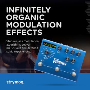 Strymon Mobius 12 Voice Modulation Guitar Effects Pedal, for Electric and Acoustic Guitar, Synths and Keyboards